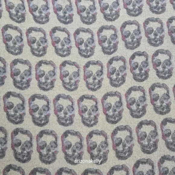 Zadag & Voltaire HUGE Scarf Delta Arty Skull Bronze - Picture 7 of 12